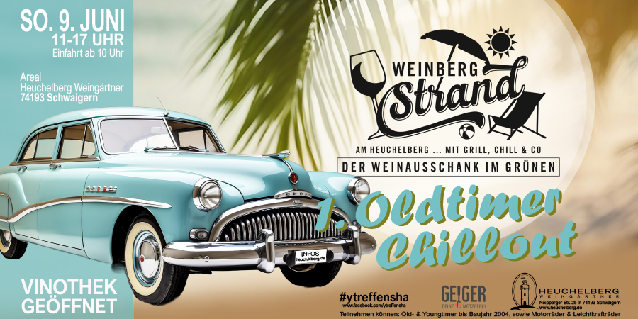 Oldtimer-Chillout im Rahmen des „Tag der offenen Tür“ der Heuchelberg Weingärtner