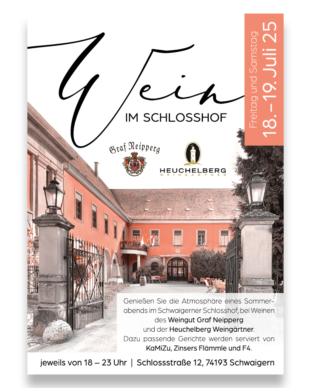 Wein im Schlosshof