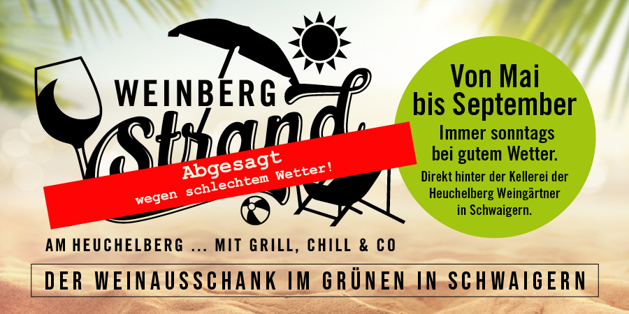 WEINBERGSTRAND AM HEUCHELBERG mit Grill, Chill & Co. - ENTFÄLLT am 14. Juni wegen extremer Zufahrtsbedingungen - Triathlon Heilbronn